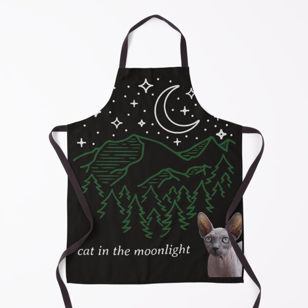 Item preview, Sphynx cat in the moonlight and mountains designed and sold by utopianpioneer.
