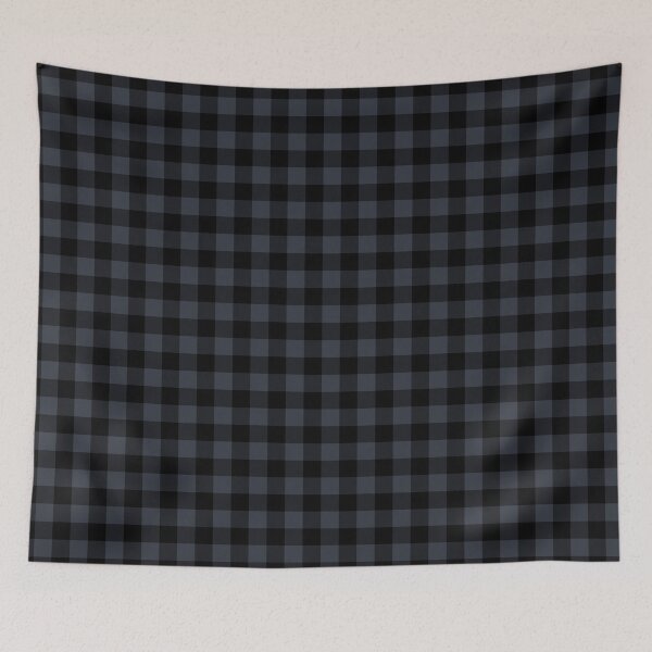 Item preview, Navy Blue And Black Buffalo Plaid Pattern - Hue Coordinates w/Pantone After Midnight Blue 19-4109 2022 Trending Color designed and sold by ColorOfTheYears.