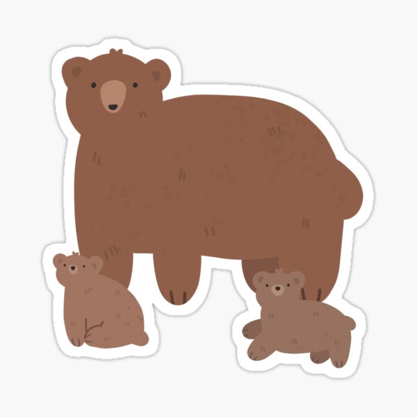 Mama Bear Baby Bear Cubs Following Riding On Back Shirt - TeeUni