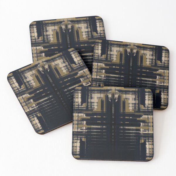 Item preview, Art Deco Night Vibes: Black, Gold and Tan Abstract Pattern designed and sold by CoCDesigns.