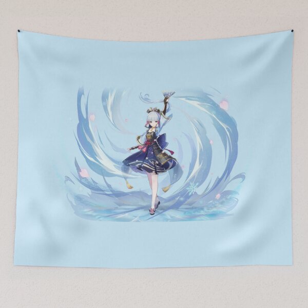 Item preview, Ayaka Kamisato Genshin Impact Splash Art designed and sold by Voidatelierr.