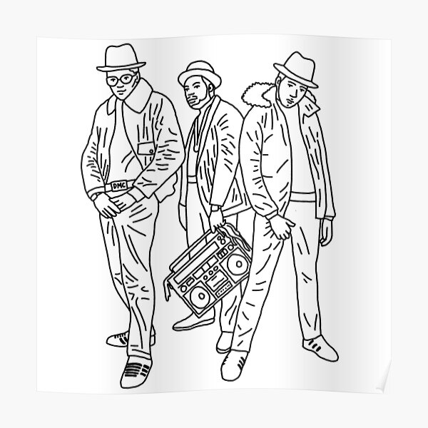 "Run DMC" Poster by number26 Redbubble