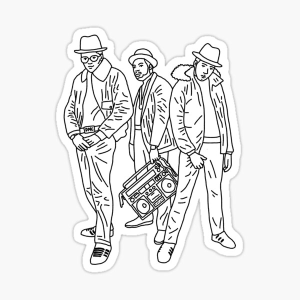Run DMC Sticker