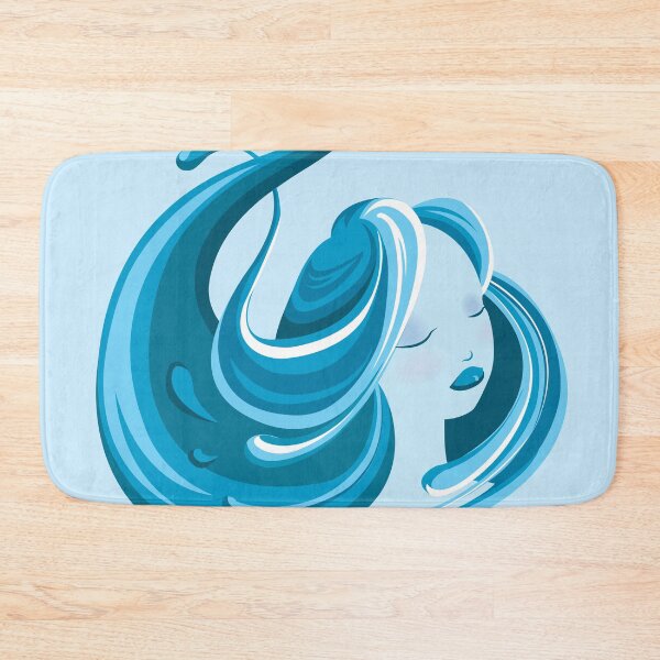 Item preview, Elemental Hair Girl Water | Bright Detailed Hairdresser Art designed and sold by Tazmaa.