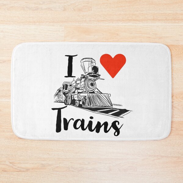 Item preview, Train driver texture be tRAin love trains I love trains heart  designed and sold by Tropical Blood.