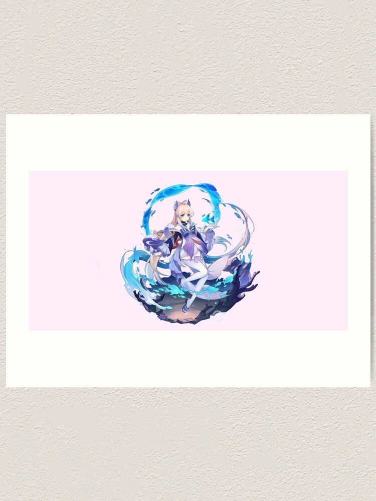 "Sangonomiya Kokomi Genshin Impact Splash Art" Art Print for Sale by