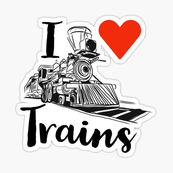 Item preview, Train driver texture be tRAin love trains I love trains heart  designed and sold by Tropical Blood.