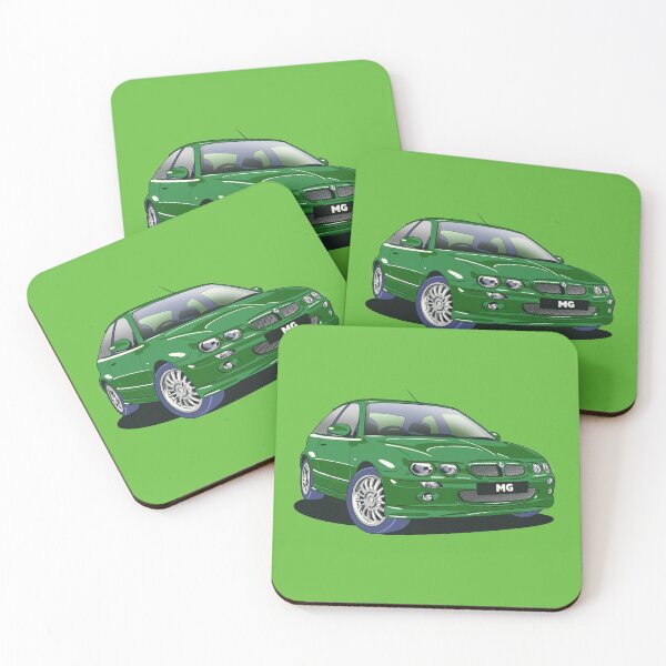 Aperçu de l'œuvre MG ZR en vert créée et vendue par Webazoot Industries - Car Art.