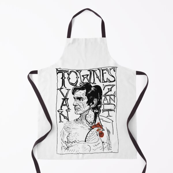 Item preview, black and white Townes Van zandt T-shirt designed and sold by lorcagrimes.