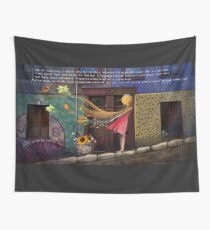 Valparaiso MK tapestry / wall hanging + English Text © E.Tchijakoff Wall Tapestry