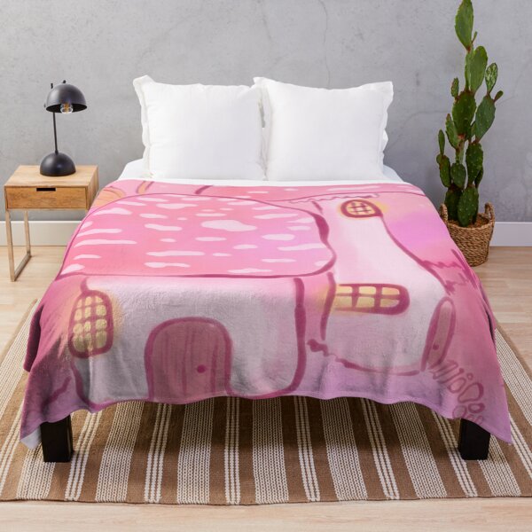 Item preview, Pink Mushroom Fairy Magical Cozy Houses designed and sold by trajeado14.