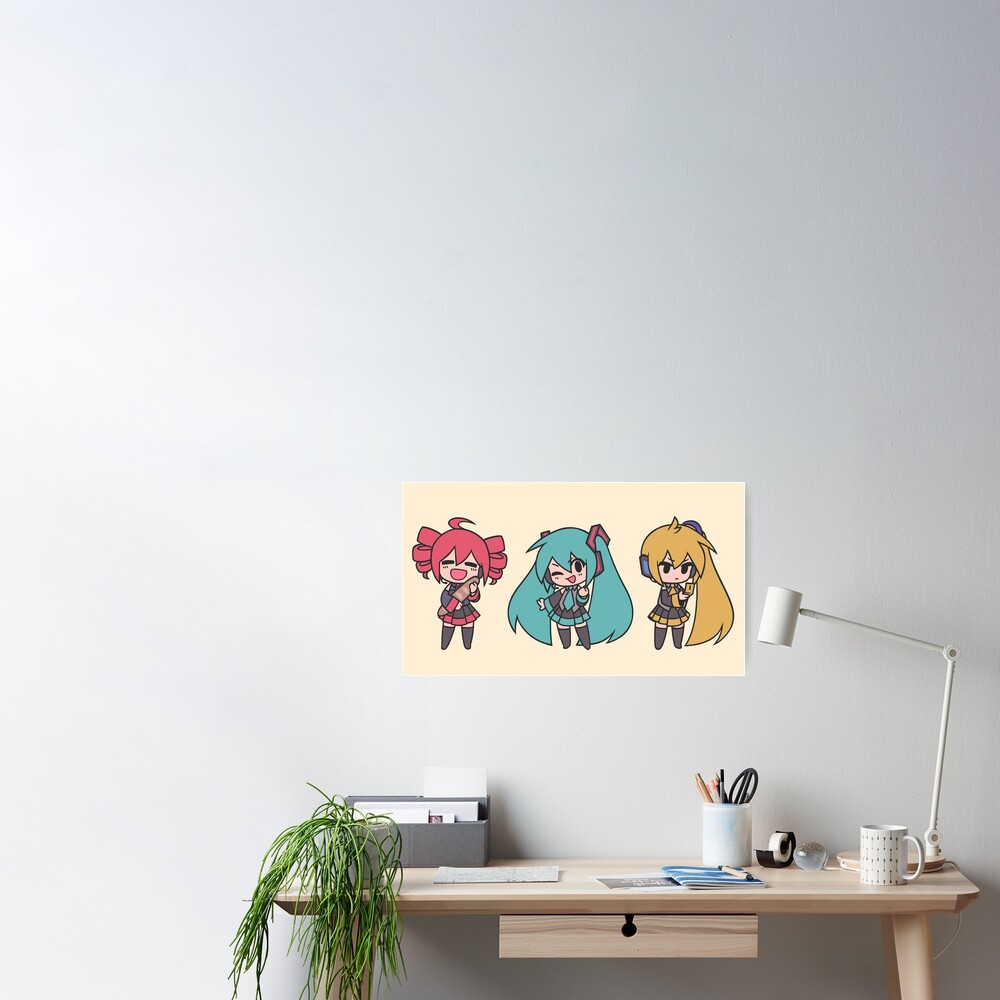 Vocaloid Triple Baka Chibis Poster for Sale by c10884