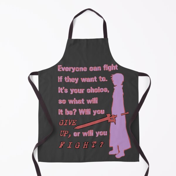 Item preview, Everyone can fight if they want to - Anime Swordsman Quote Graphic designed and sold by Ye-Olde-Market.