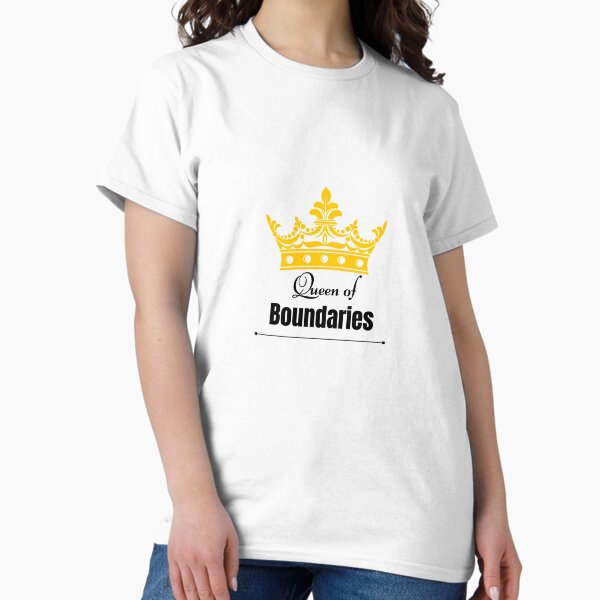 Item preview, Queen of Boundaries Women's Relaxed fit Bella + Canvas T-Shirt, gift for breakup, gift for divorce, strong woman, workout tee designed and sold by swhmedia.