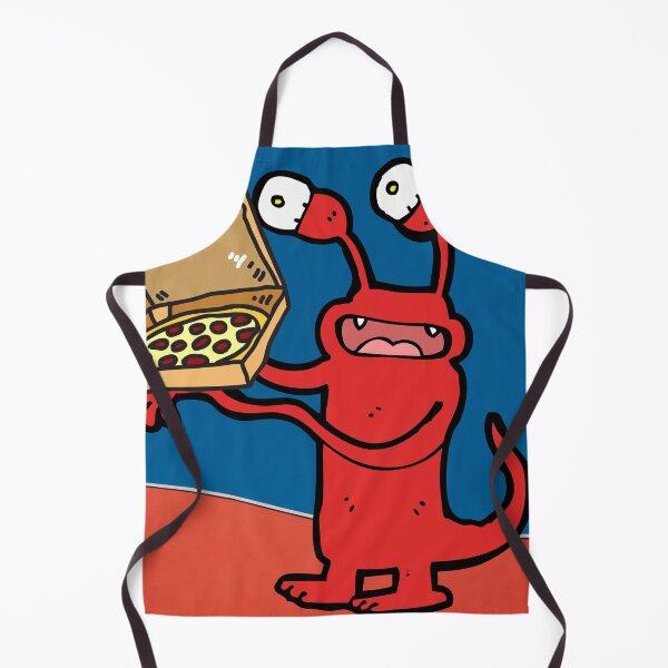 Item preview, Monster Alien with Pizza designed and sold by Taleahsdesigns.