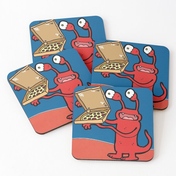 Item preview, Monster Alien with Pizza  designed and sold by Taleahsdesigns.