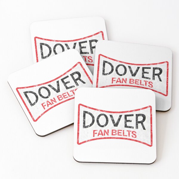 Item preview, Dover Fan Belts (Original Design - White - Worn) designed and sold by Justin Ellis.