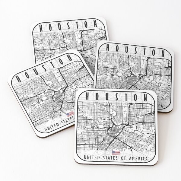 Item preview, HOUSTON MAP USA designed and sold by hatimelhag.