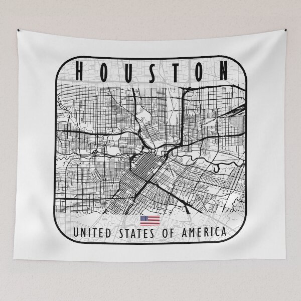 Item preview, HOUSTON MAP USA designed and sold by hatimelhag.