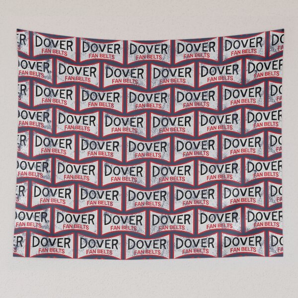 Item preview, Dover Fan Belts (Original Design - Dark Blue - Worn) designed and sold by Justin Ellis.