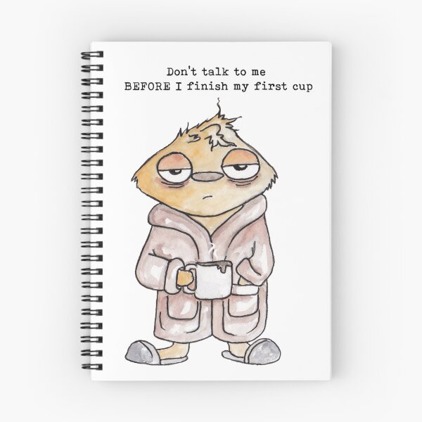 Item preview, Don't talk to me before I finish my coffee designed and sold by Anna Fok.