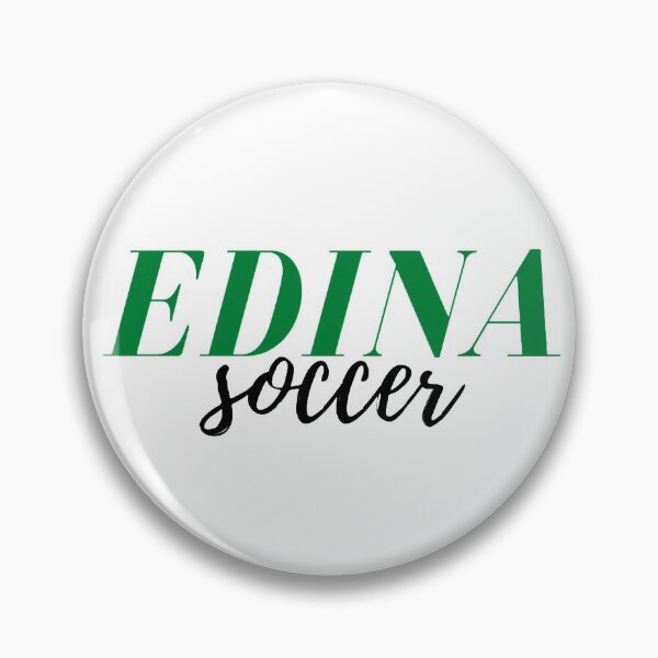 Item preview, EDINA Soccer Green & Black Text Graphic designed and sold by rl2020.