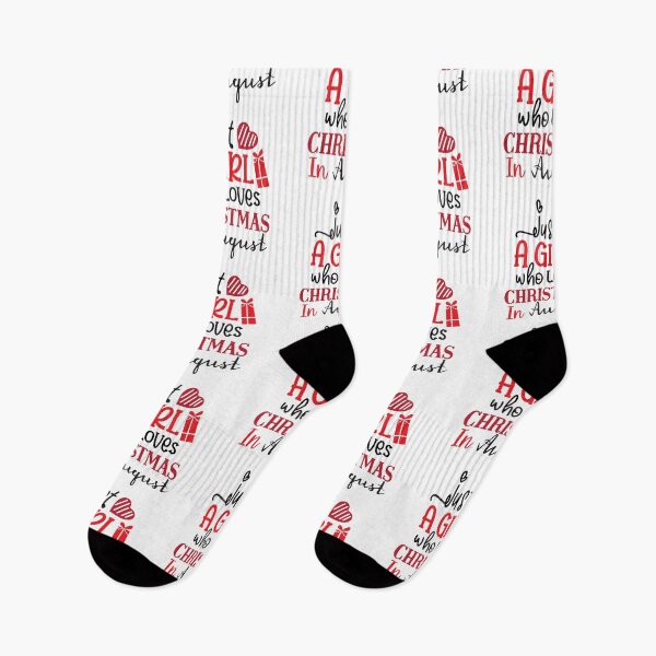 Item preview, Just A Girl Who Loves Christmas In August designed and sold by SenGift.