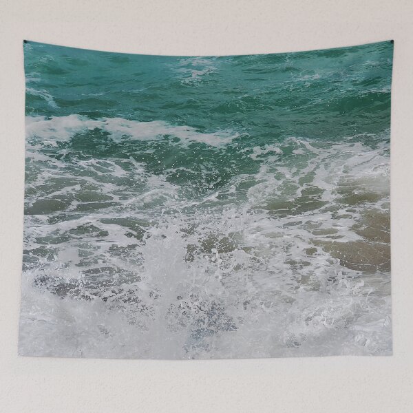 Item preview, Sea waves splashing on shore designed and sold by Dinashop.