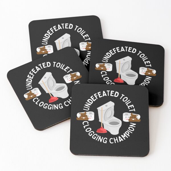 Item preview, undefeated toilet clogging champ designed and sold by JosTees96.