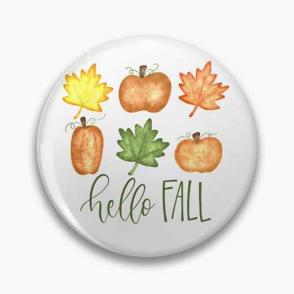 Item preview, Hello fall watercolor leaves and pumpkins designed and sold by Carlisle-hailey.