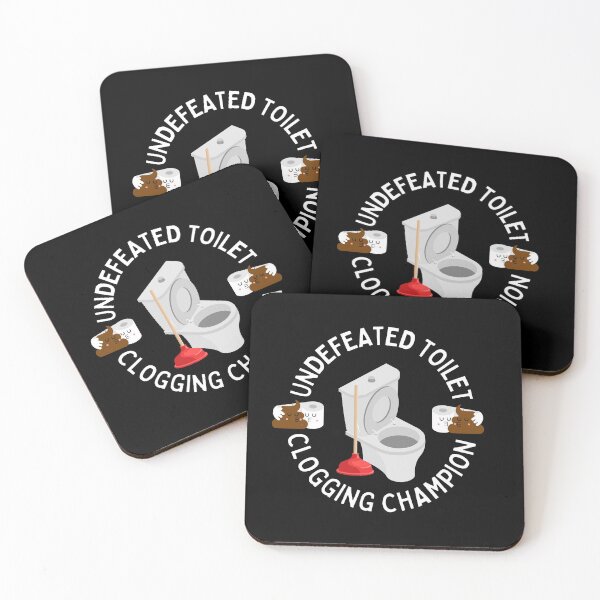 Item preview, undefeated toilet clogging champ designed and sold by JosTees96.