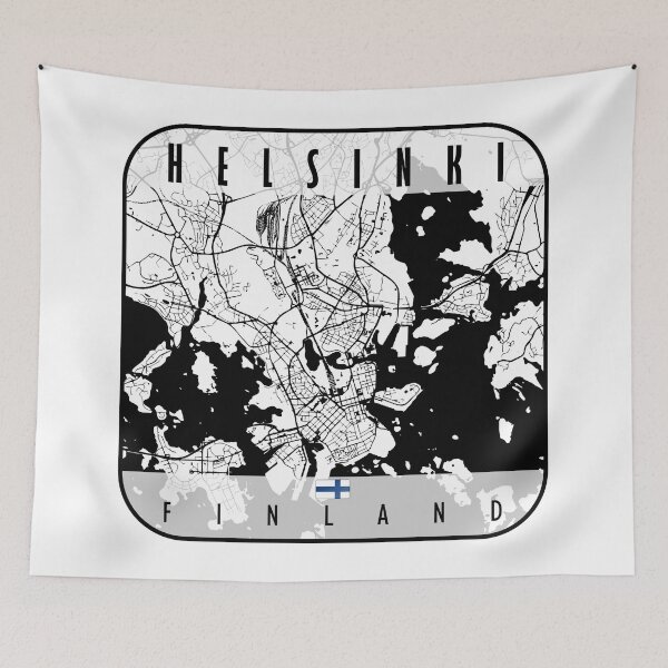 Item preview, HELSINKI MAP FINLAND designed and sold by hatimelhag.