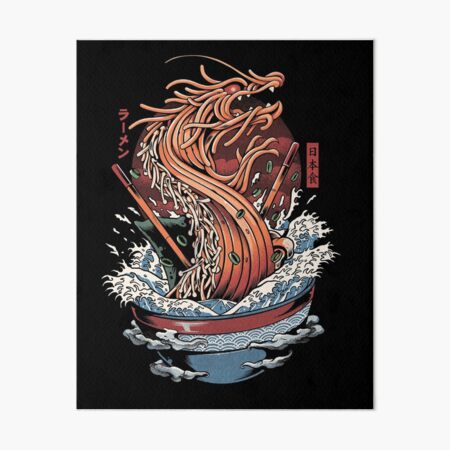 Ramen Dragon Art Board Print