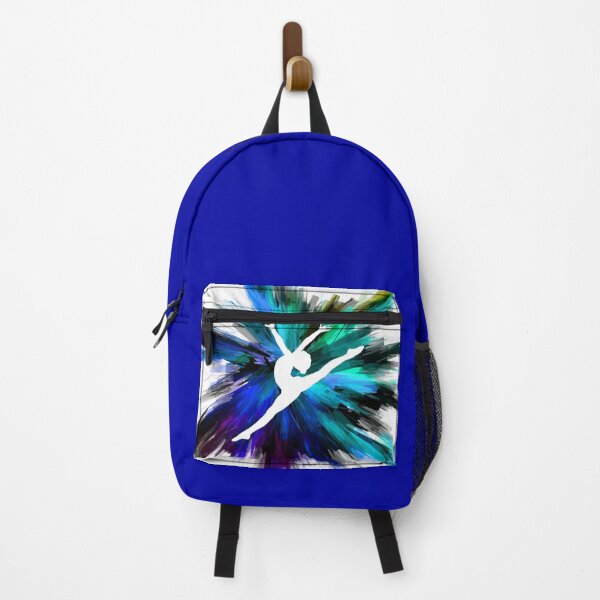 Item preview, Gymnast Silhoutte 2 - Blue, Black and Green Color Explosion - Classic designed and sold by The-Meraki-Man.
