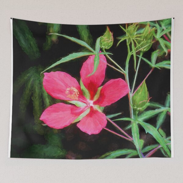 Item preview, Star of Texas Swamp Hibiscus Bloom  designed and sold by RichFrancoCars.