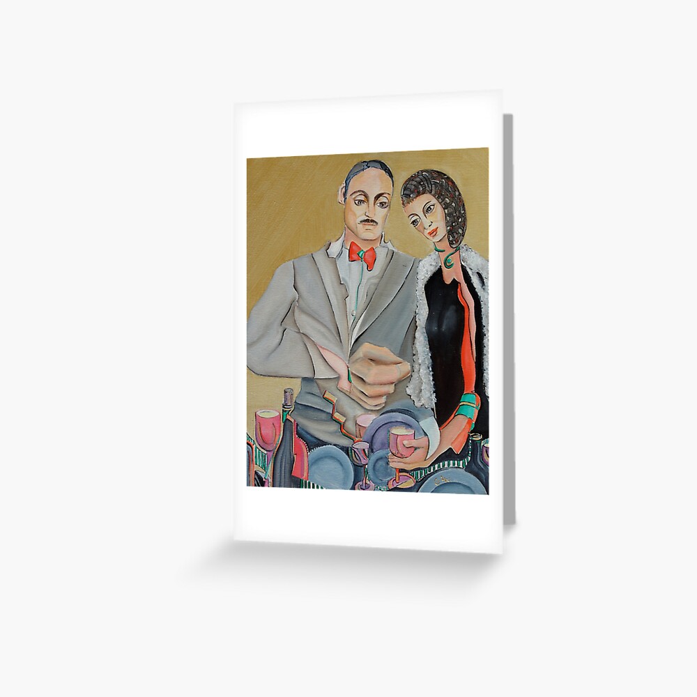 Engaged Couple Greeting Card