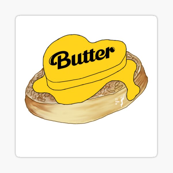 Butter crumpet inspired by BTS' song Butter Sticker