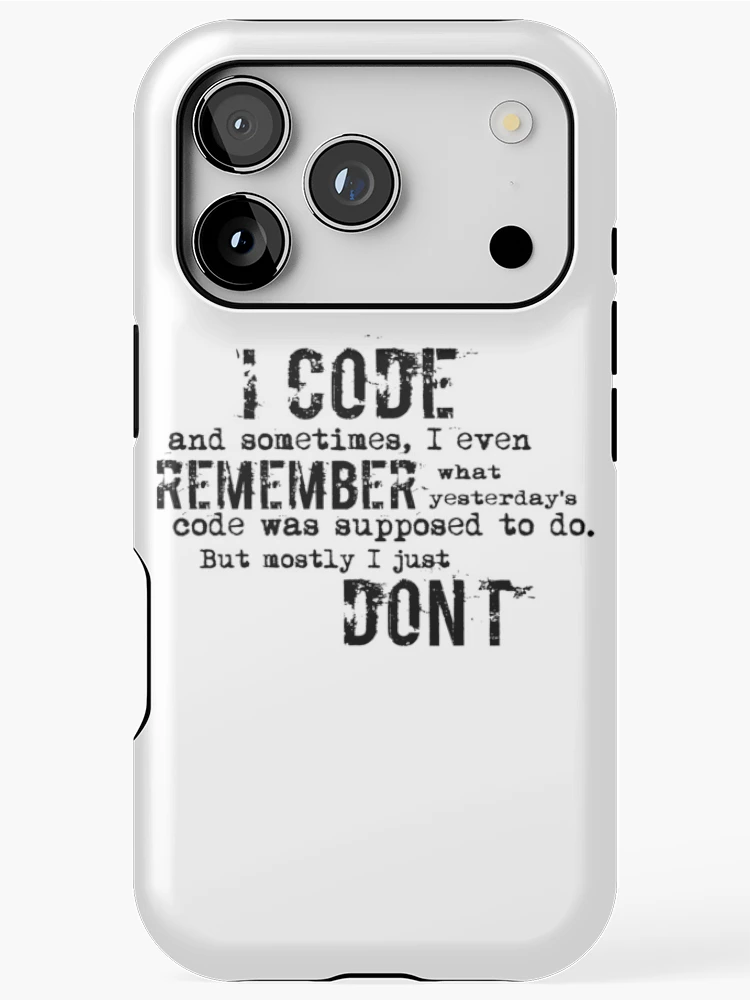 Thumbnail 1 of 4, iPhone Case, Funny Coding Design For Programmers designed and sold by FoxCodeCreation.