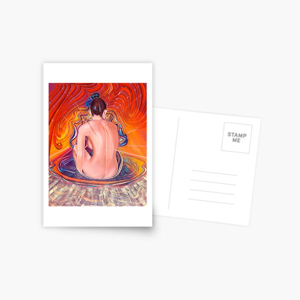 Acupuncture Energy Postcard