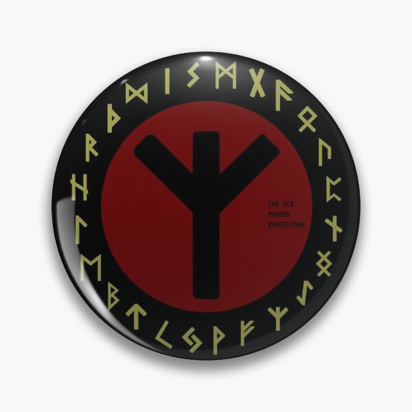 Item preview, Red Elhaz Futhark Rune Symbol designed and sold by Depic Spirit.