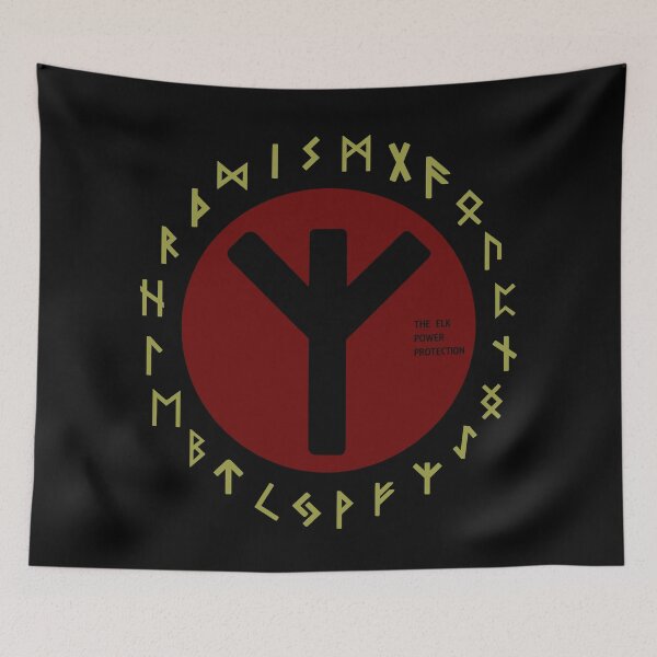 Item preview, Red Elhaz Futhark Rune Symbol designed and sold by Depic Spirit.