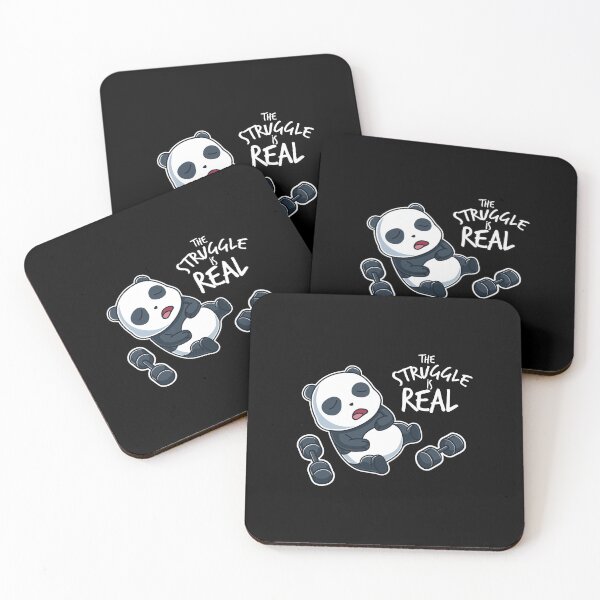 Item preview, The Struggle Is Real Gym Workout Panda Funny Gift designed and sold by telegaevel.
