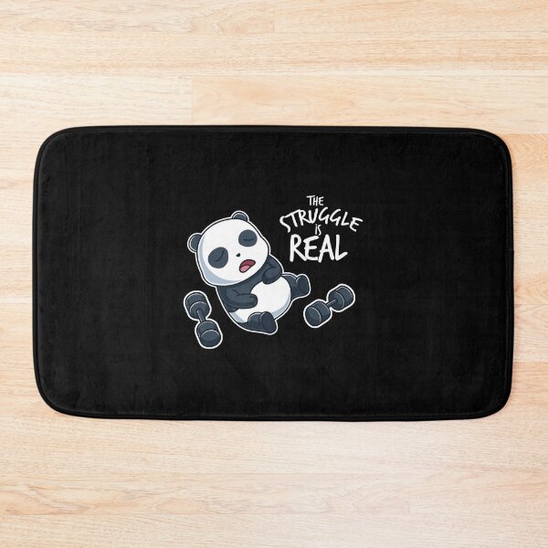 Item preview, The Struggle Is Real Gym Workout Panda Funny Gift designed and sold by telegaevel.