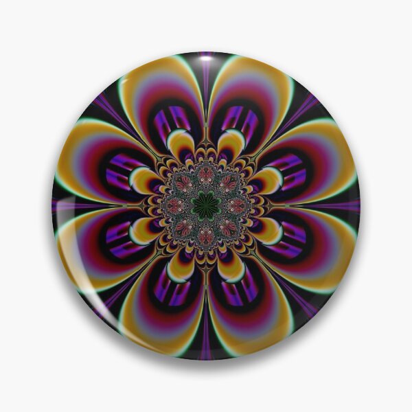Item preview, Bright Abstract Purple And Yellow Flower Design designed and sold by FreedomUniverse.