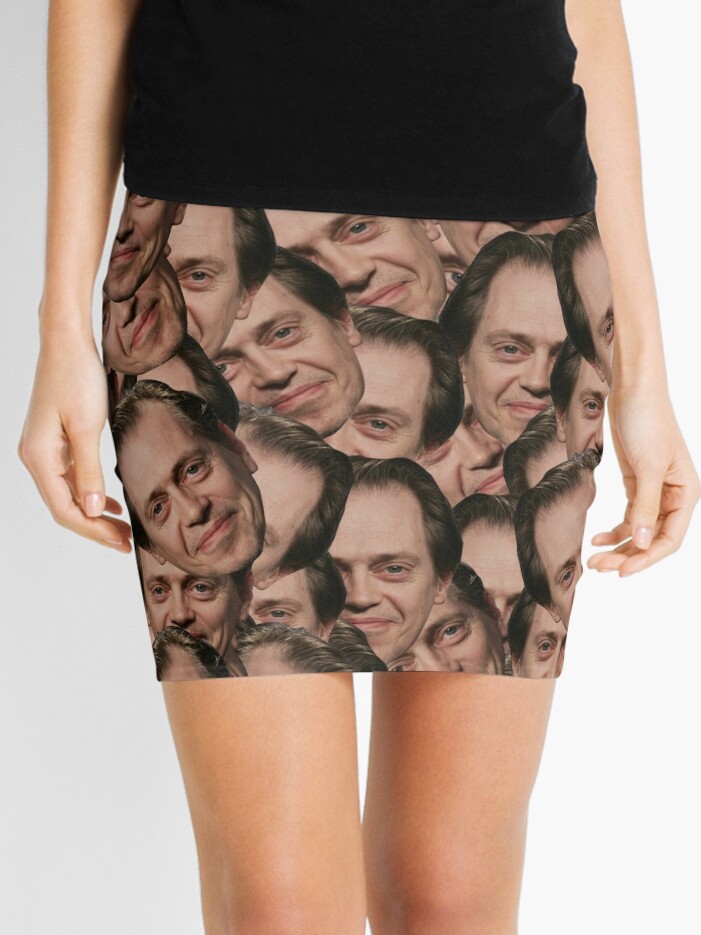 Steve Buscemi texture Mini Skirt