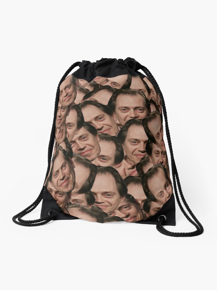 Steve Buscemi texture Drawstring Bag