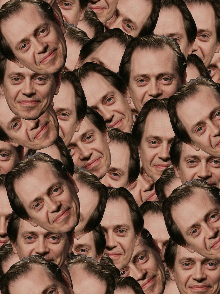 Steve Buscemi texture Drawstring Bag