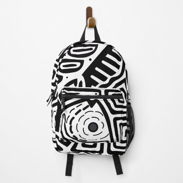 Item preview, mola from panama with black and white fish designs. designed and sold by Melquidedec.