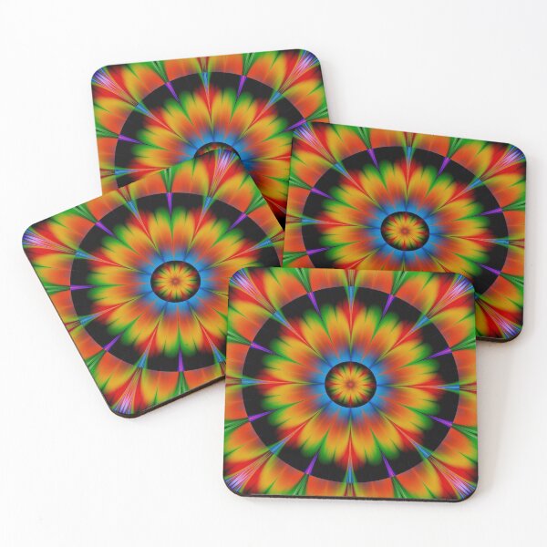 Item preview, Bright Abstract Red  and Yellow Flower Design designed and sold by FreedomUniverse.