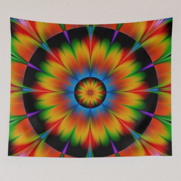 Item preview, Bright Abstract Red  and Yellow Flower Design designed and sold by FreedomUniverse.